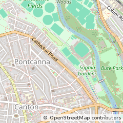 Map of Cardiff