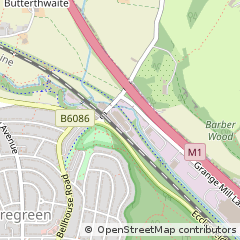 Map of Sheffield, South Yorkshire