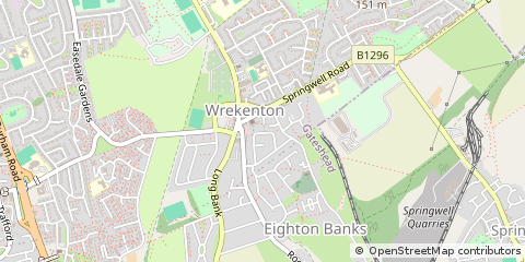 Map of Gateshead, Tyne and Wear