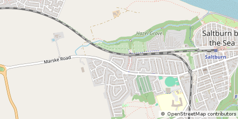 Map of Saltburn-by-the-SEA, Cleveland