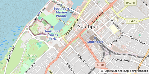 Map of Southport