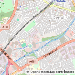 Map of Rochdale, Greater Manchester
