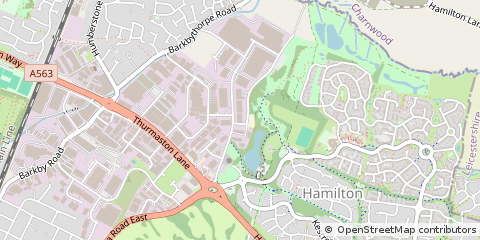 Map of Leicester