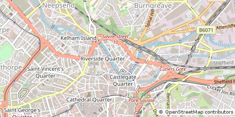 Map of Sheffield