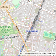Map of Cambridge, Cambridgeshire