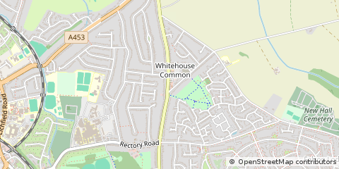 Map of Sutton Coldfield, West Midlands
