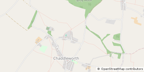 Map of Chaddleworth, Berkshire
