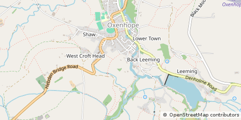 Map of Keighley, West Yorkshire