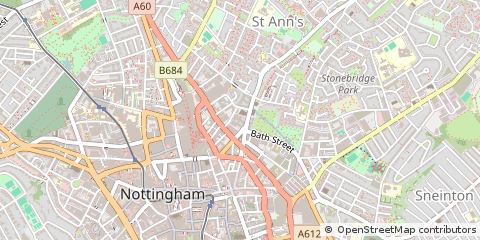 Map of Nottingham
