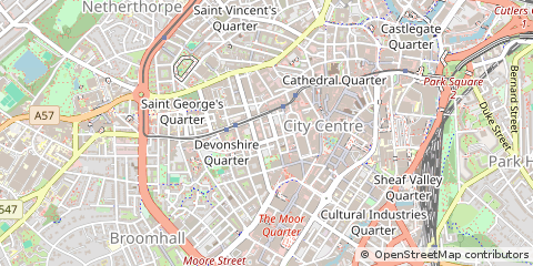 Map of Sheffield