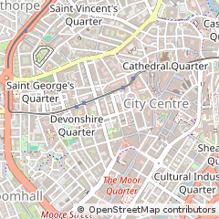 Map of Sheffield