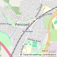 Map of Bridgend