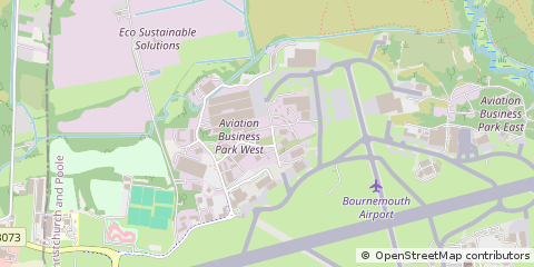 Map of Christchurch, Dorset