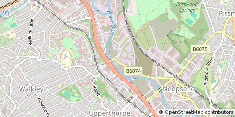Map of Sheffield