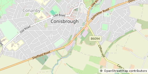 Map of Doncaster, South Yorkshire