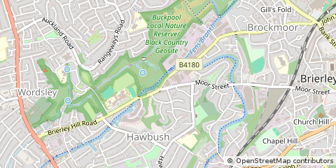 Map of Brierley Hill, West Midlands