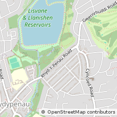 Map of Cardiff, South Glamorgan