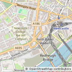 Map of Newcastle Upon Tyne