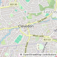 Map of Clevedon, Somerset