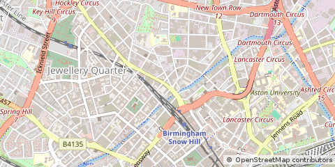 Map of Birmingham, West Midlands