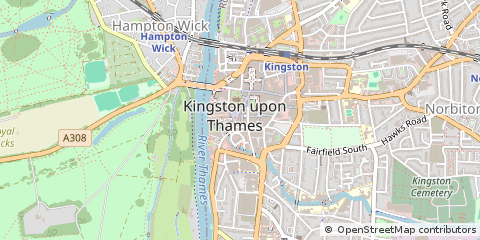 Map of Kingston Upon Thames