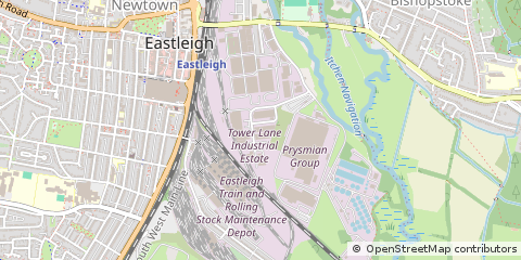 Map of Eastleigh, Hampshire