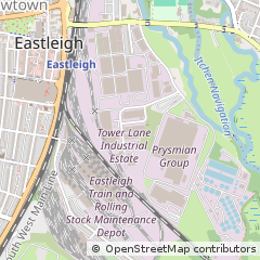 Map of Eastleigh, Hampshire