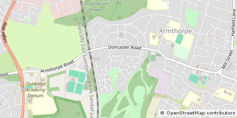 Map of Doncaster, South Yorkshire