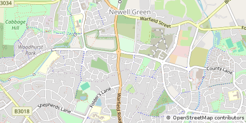 Map of Warfield, Berkshire