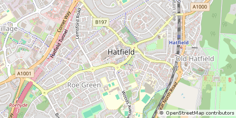 Map of Hatfield