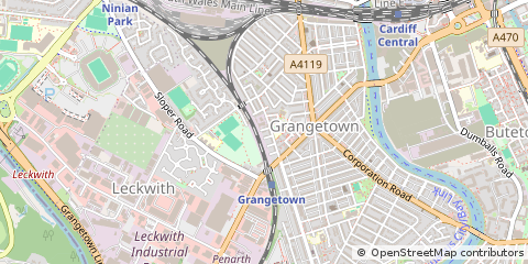 Map of Cardiff