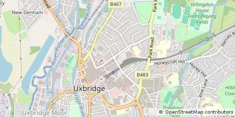 Map of Uxbridge