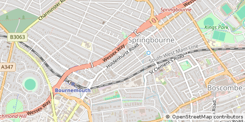 Map of Bournemouth