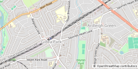 Map of Romford