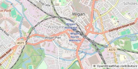 Map of Wigan