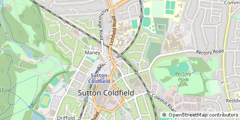 Map of Sutton Coldfield