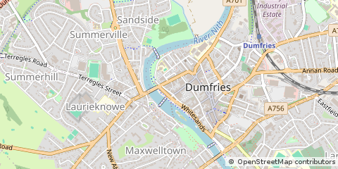 Map of Dumfries