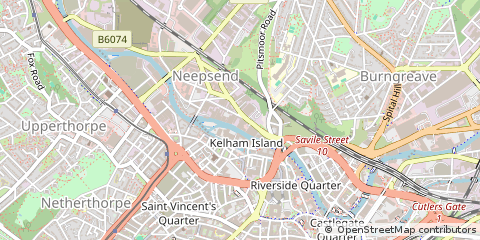 Map of Sheffield