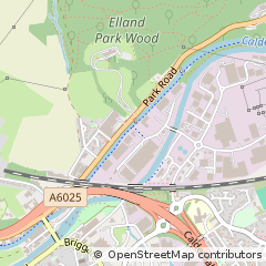 Map of Elland, West Yorkshire