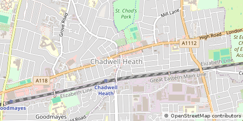 Map of Romford