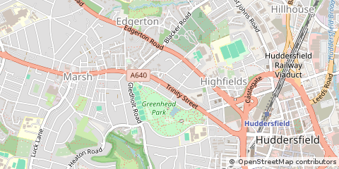 Map of Huddersfield