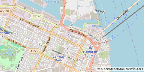 Map of Birkenhead, Wirral