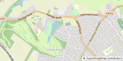 Map of Sutton Coldfield, West Midlands
