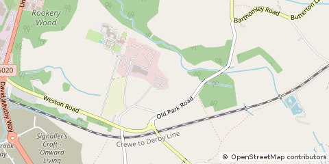 Map of Crewe, Cheshire