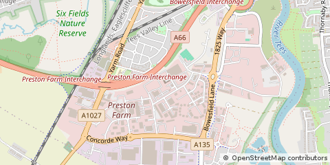Map of Stockton on Tees