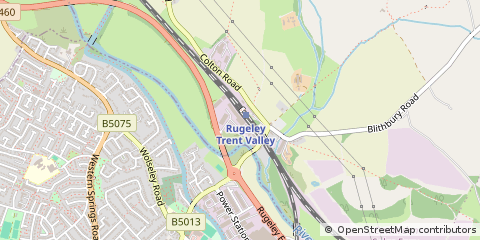 Map of Rugeley