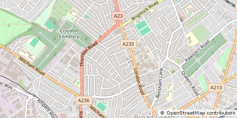Map of Thornton Heath