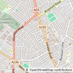Map of Thornton Heath