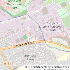 Map of Middlesbrough, Teesside