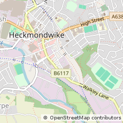 Map of Heckmondwike